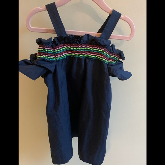 NEW CREWCUTS RAINBOW COLD SHOULDER DRESS 2T - Picture 2 of 2